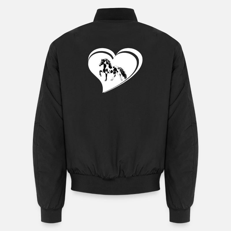 Edles Islandpferd Schecke im Tölt Damen Mädchen Unisex Bomberjacke