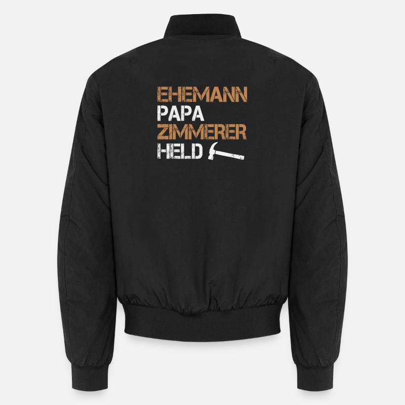 Husband Dad Carpenter Hero Carpenter Craft Unisex Bomber Jacket