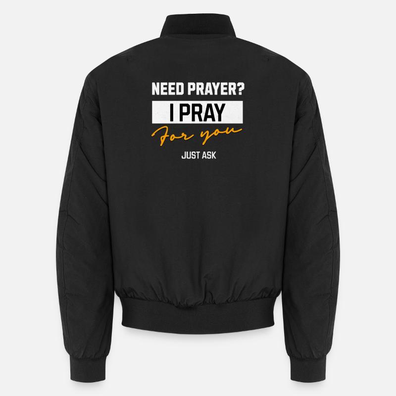 I Pray Für Dich Gebetsbotschaft Unisex Bomberjacke