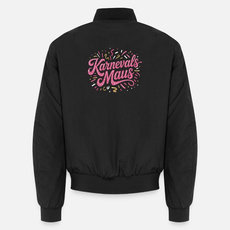 Karnevalsmaus Karneval Köln Kölner Karnevals Maus - Unisex Bomberjacke - Schwarz