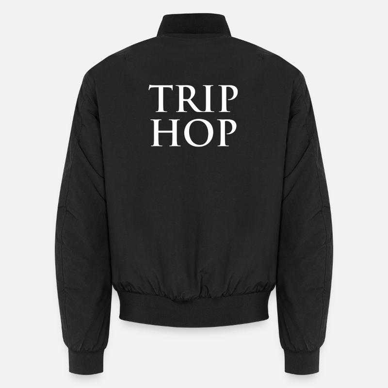 Trip Hop Bold Monogram Unisex Bomber Jacket