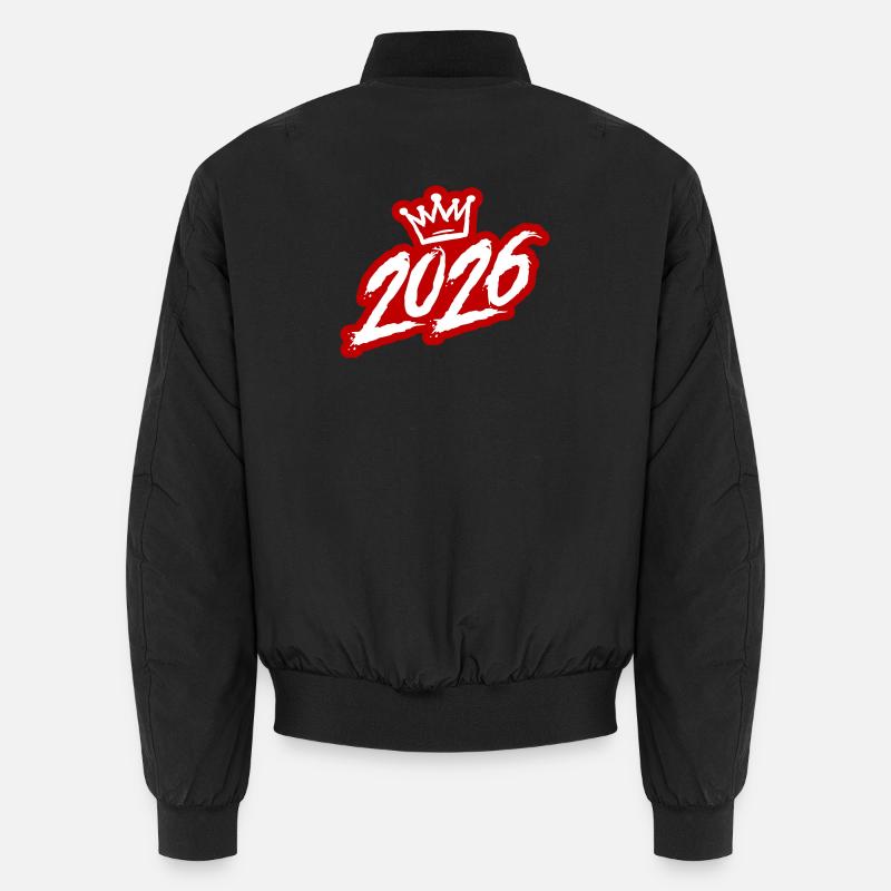 2026 year Krone - Unisex Bomber Jacket - black