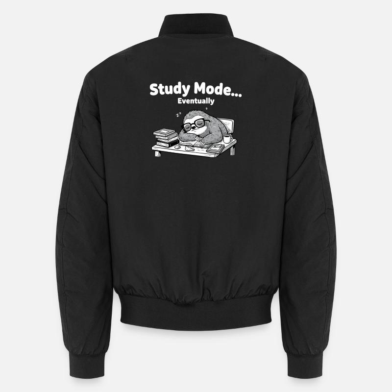 Schlafmodus Sloth am Schreibtisch Unisex Bomberjacke