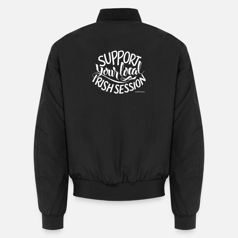 supportyourlocalirishsession3_BLANC Bomber unisexe