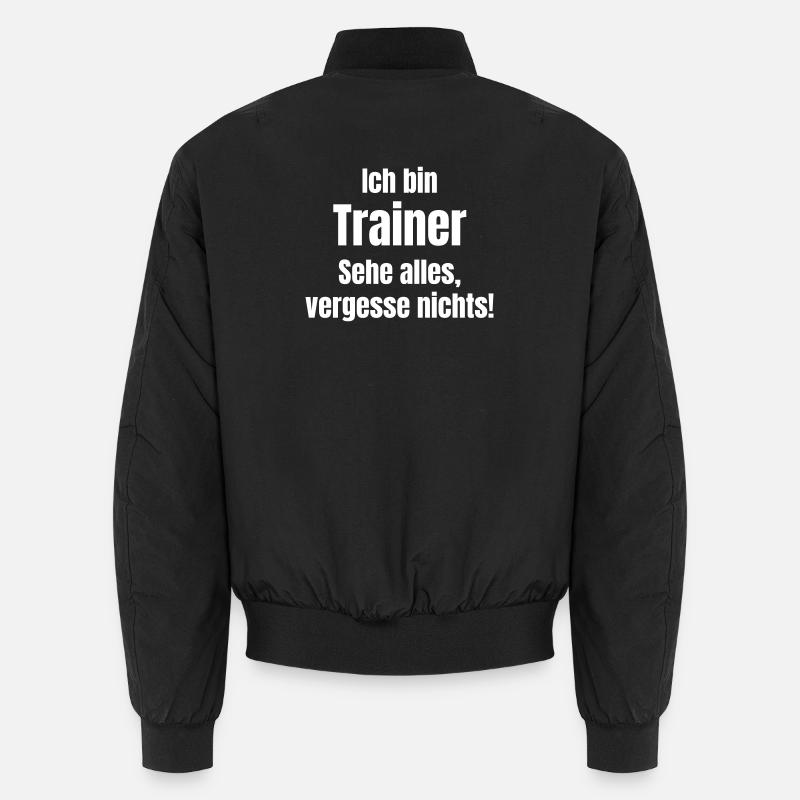 I'm a Coach Saying Graphic - Unisex Bomber Jacket - black