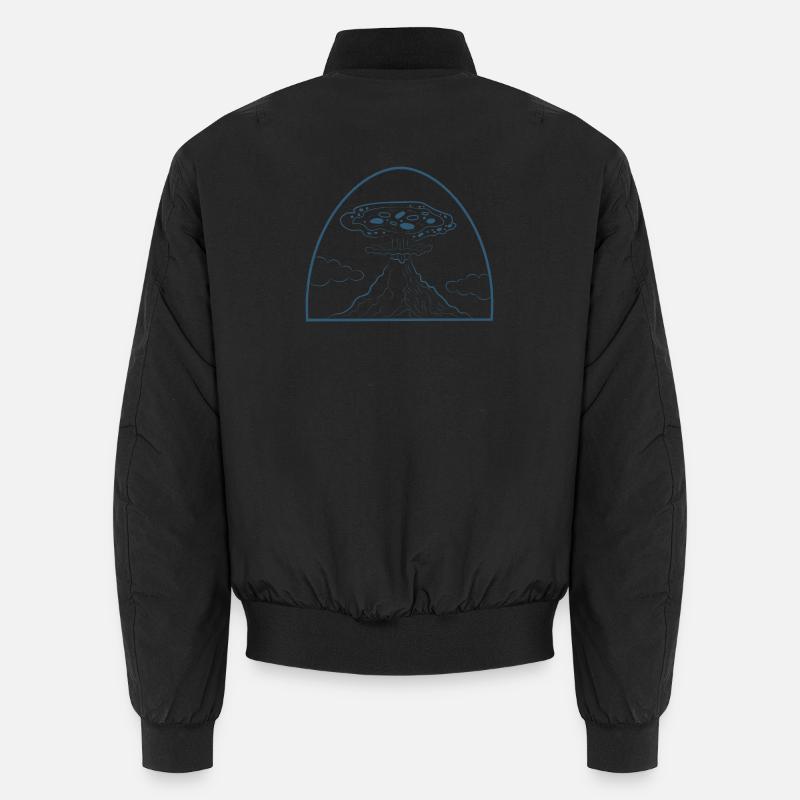 Pizza Vulcano - Unisex Bomber Jacket - black