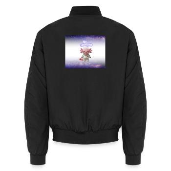 Be Unique Kuschel-Astronaut - Unisex Bomberjacke - Schwarz - Hinten - AI Model Male 185 light (185cm)