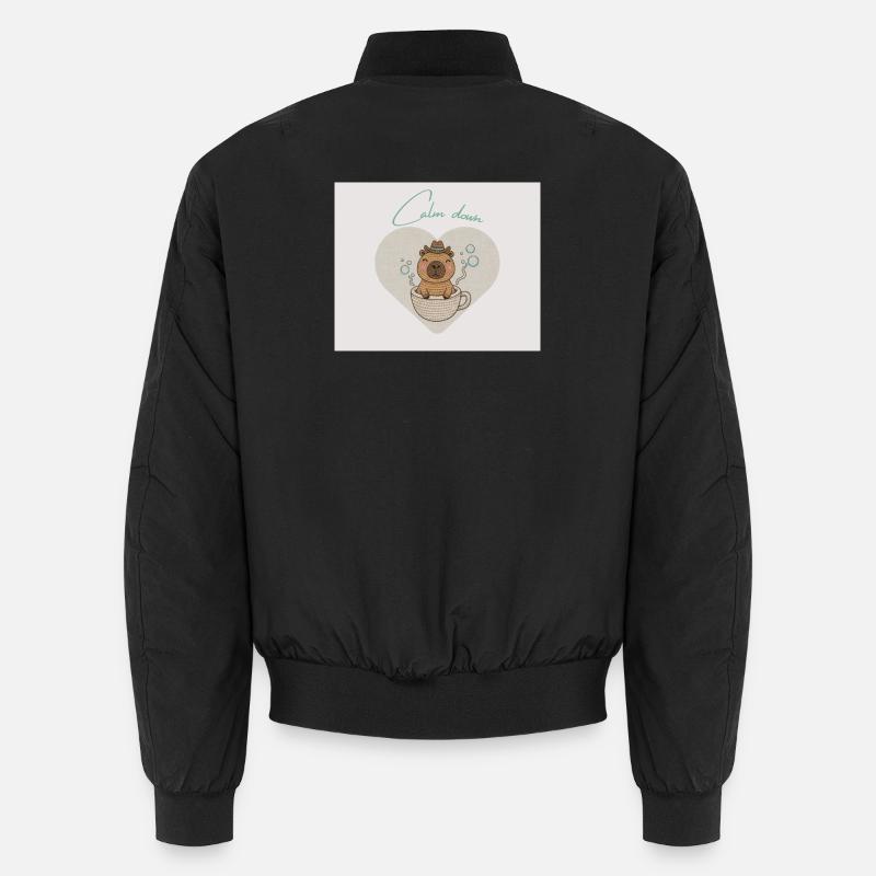Hamster chillt in Teetasse Unisex Bomberjacke