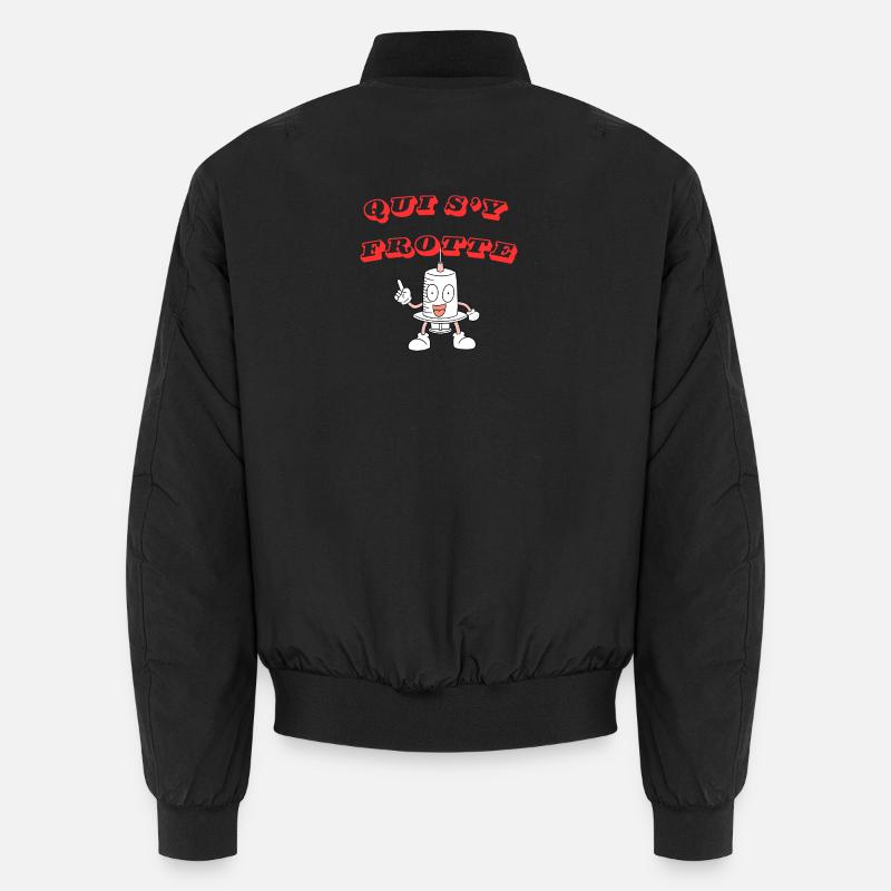 DER SICH DARAN REIBT. - Unisex Bomberjacke - Schwarz