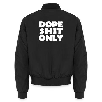 merde - Bomber unisexe - noir - Dos - AI Model Male 185 light (185cm)