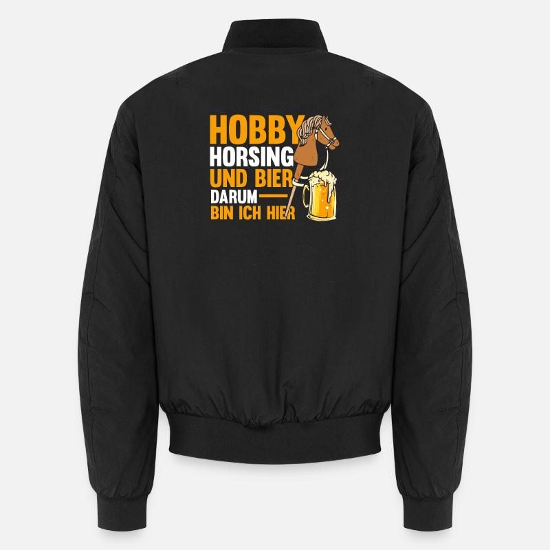 Bier Pferd Hobby Horsing Unisex Bomberjacke