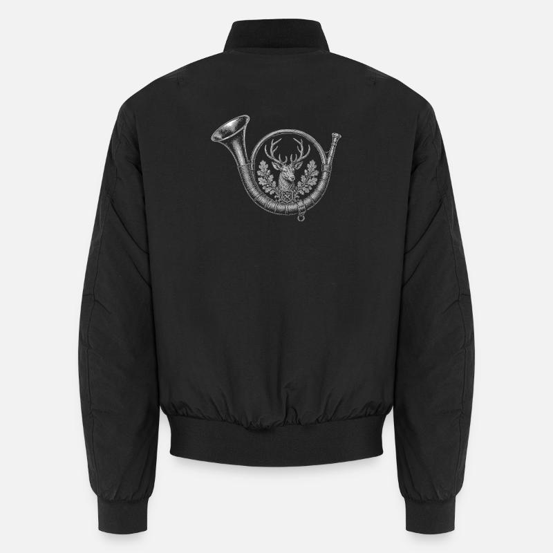bugle - Unisex Bomber Jacket - black