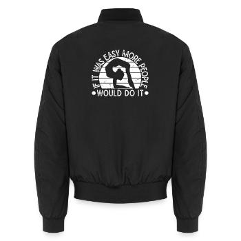 Circus Graphic I Like Flic Flacs Circus Performer - Unisex Bomberjacke - Schwarz - Hinten - AI Model Male 185 light (185cm)