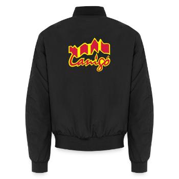 Canigo Catala - Unisex Bomber Jacket - black - Back - AI Model Male 185 light (185cm)