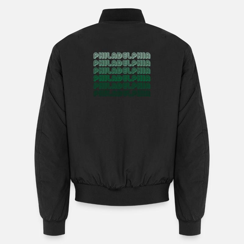 Dégradé typographique de Philadelphie Bomber unisexe
