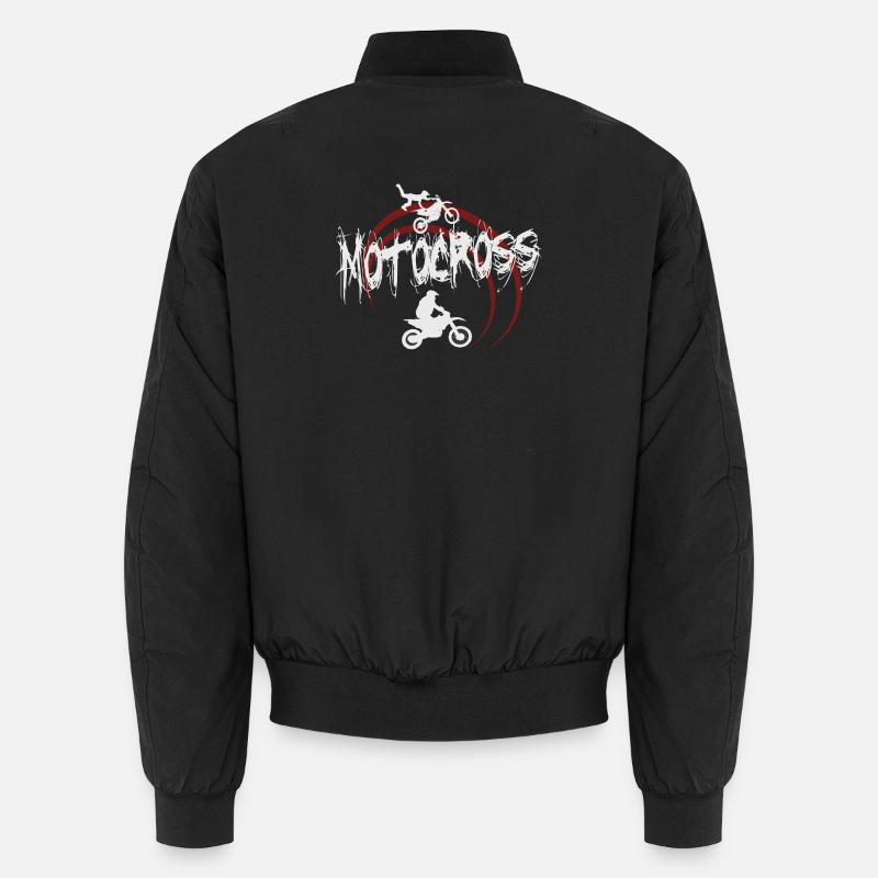 motocross - Unisex Bomber Jacket - black
