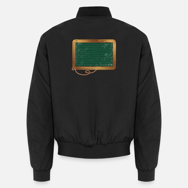 empty green slate for your own labeling Unisex Bomber Jacket