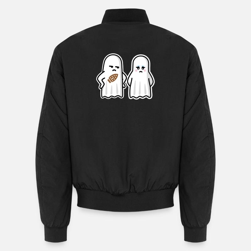 Funny Halloween scorch mark flatiron ghost ironing Unisex Bomber Jacket