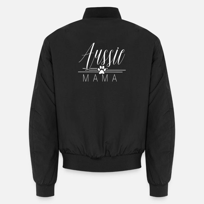 Australien Shepherd Aussie Mama - Bomber unisexe - noir