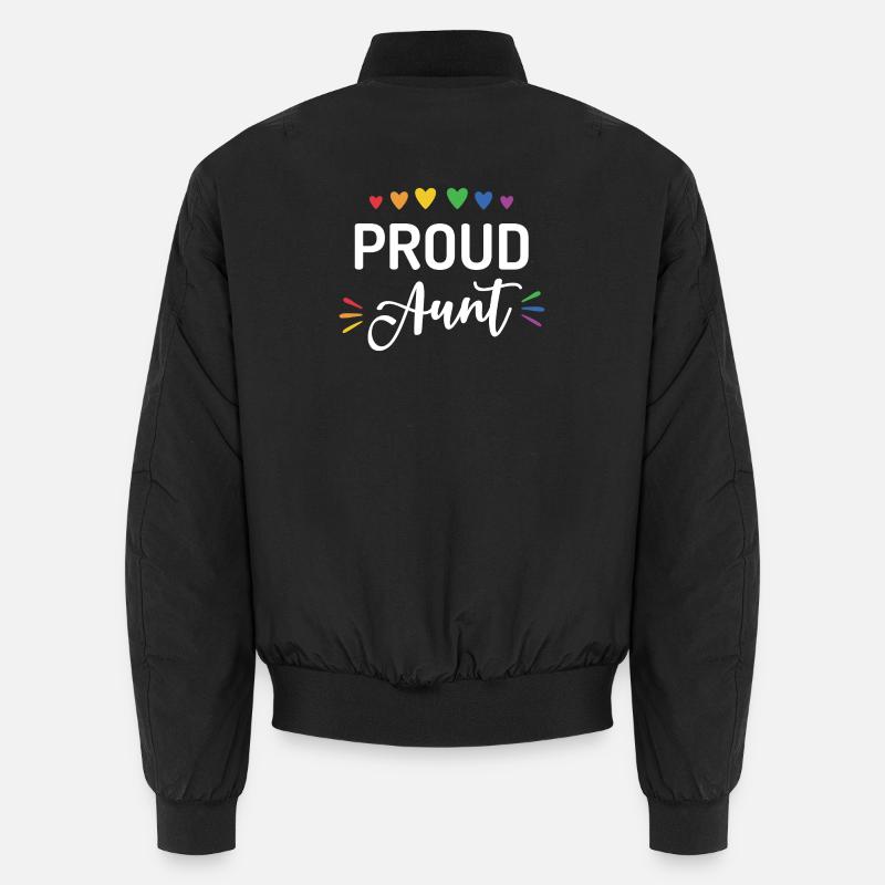 Proud Aunt - Unisex Bomber Jacket - black