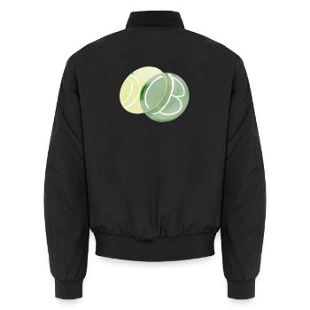 Le point vert - Bomber unisexe - noir - Dos - AI Model Male 185 light (185cm)