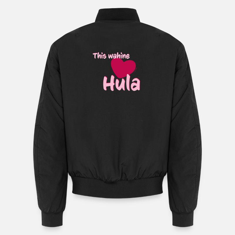 Wahine loves Hula - Unisex Bomber Jacket - black