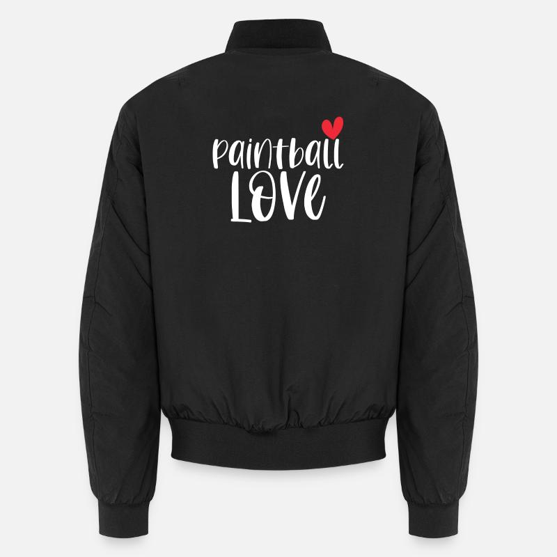 Paintball Love Paintballer Gotcha Geschenk Unisex Bomberjacke