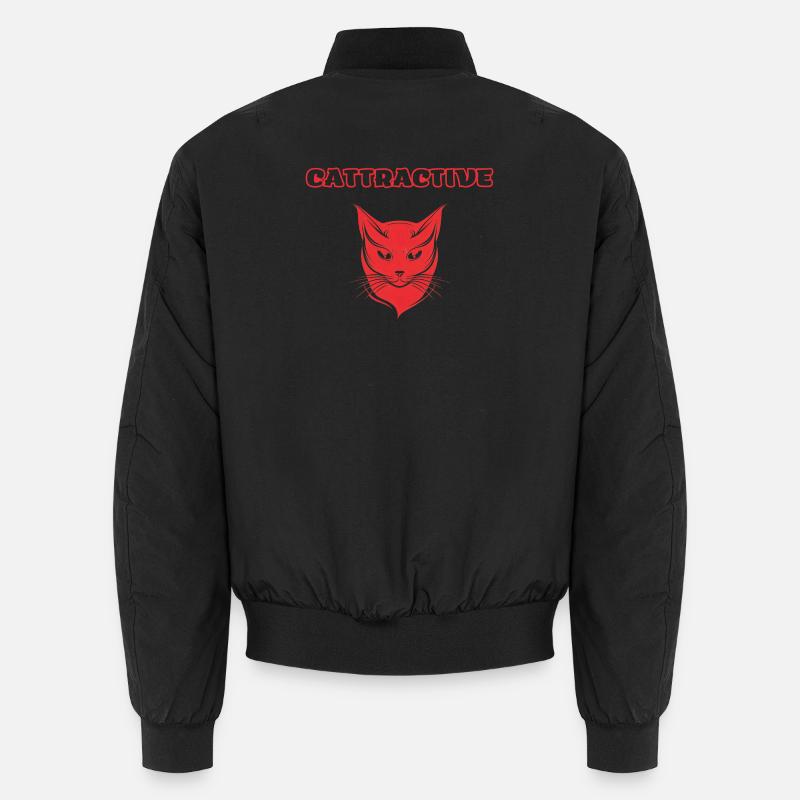 Cattractive - Unisex Bomber Jacket - black