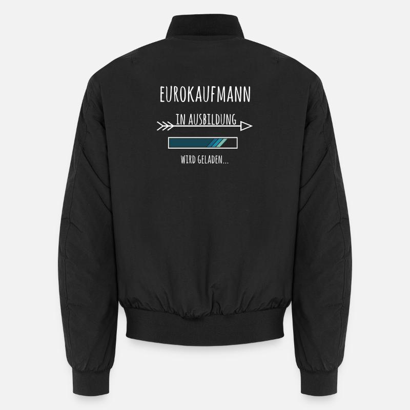 Eurokaufmann Ausbildung Beruf - Unisex Bomberjacke - Schwarz