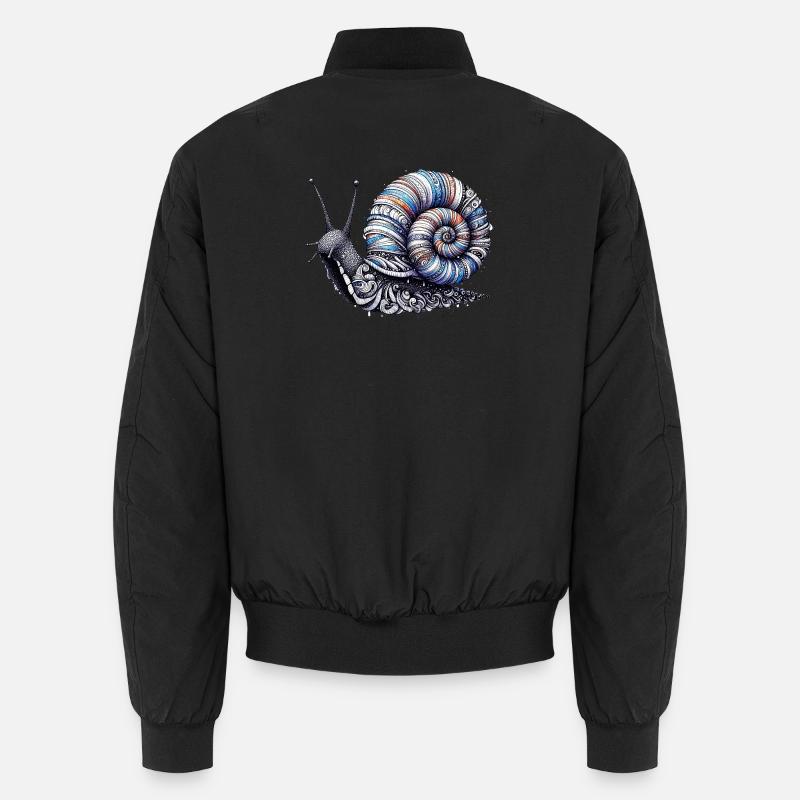 Schnecke Unisex Bomberjacke