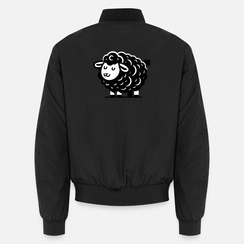 Schwarzes Schaf Unisex Bomberjacke