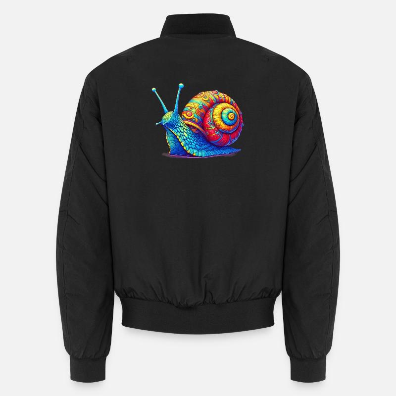 Escargot - Bomber unisexe - noir