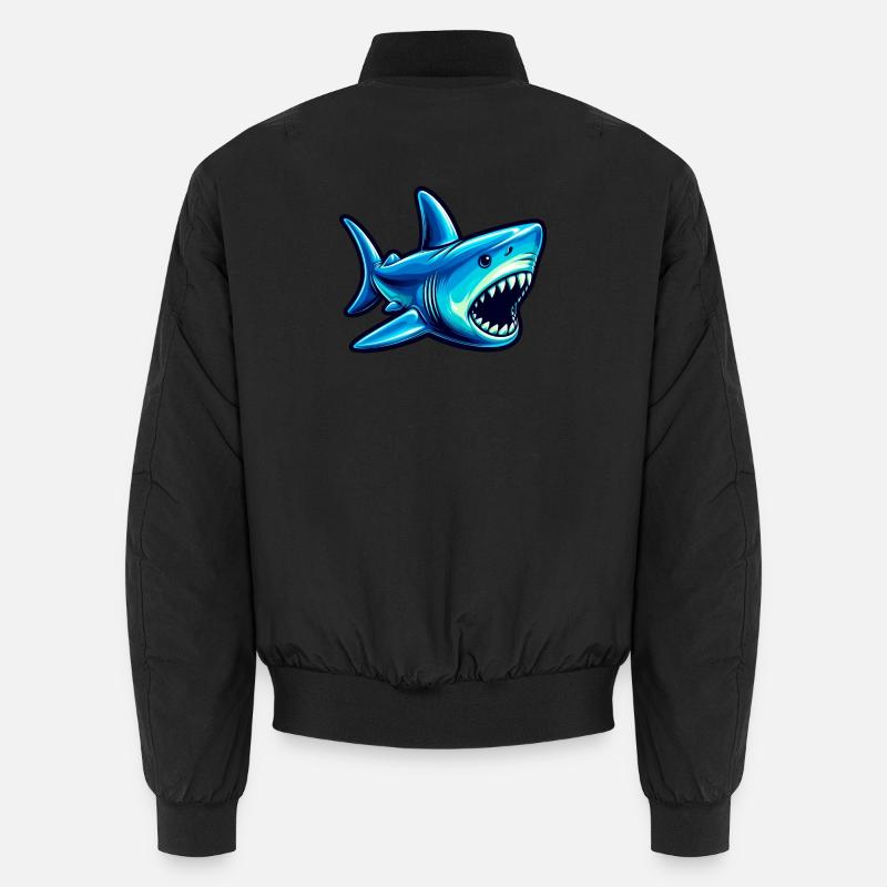 Shark - Unisex Bomber Jacket - black