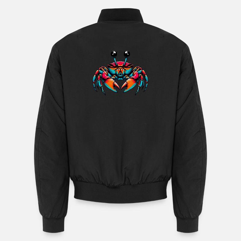 Crab - Unisex Bomber Jacket - black