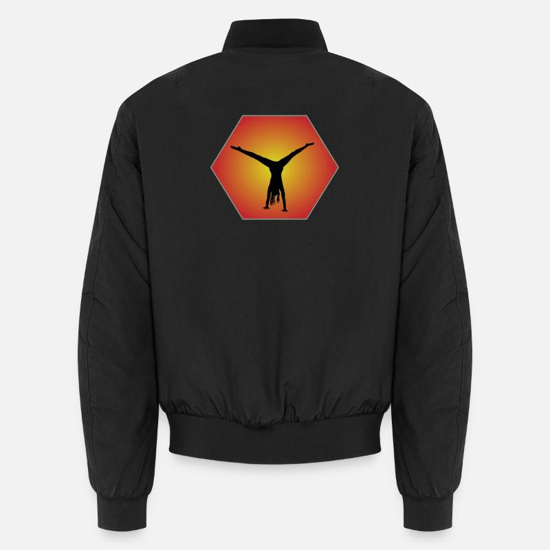Silhouette Sechseck - Unisex Bomberjacke - Schwarz