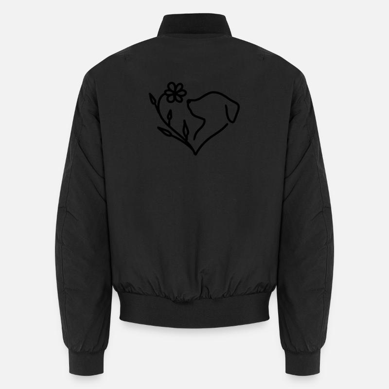 Doglover - Unisex Bomberjacke - Schwarz