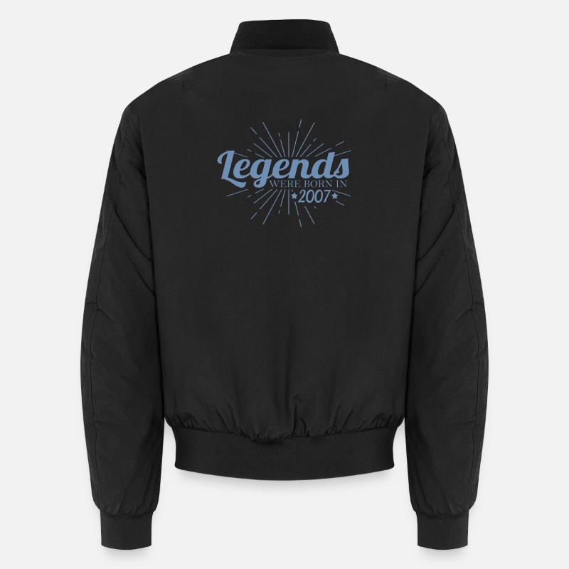 Legenden geboren 2007 Retro Geburtstag Unisex Bomberjacke