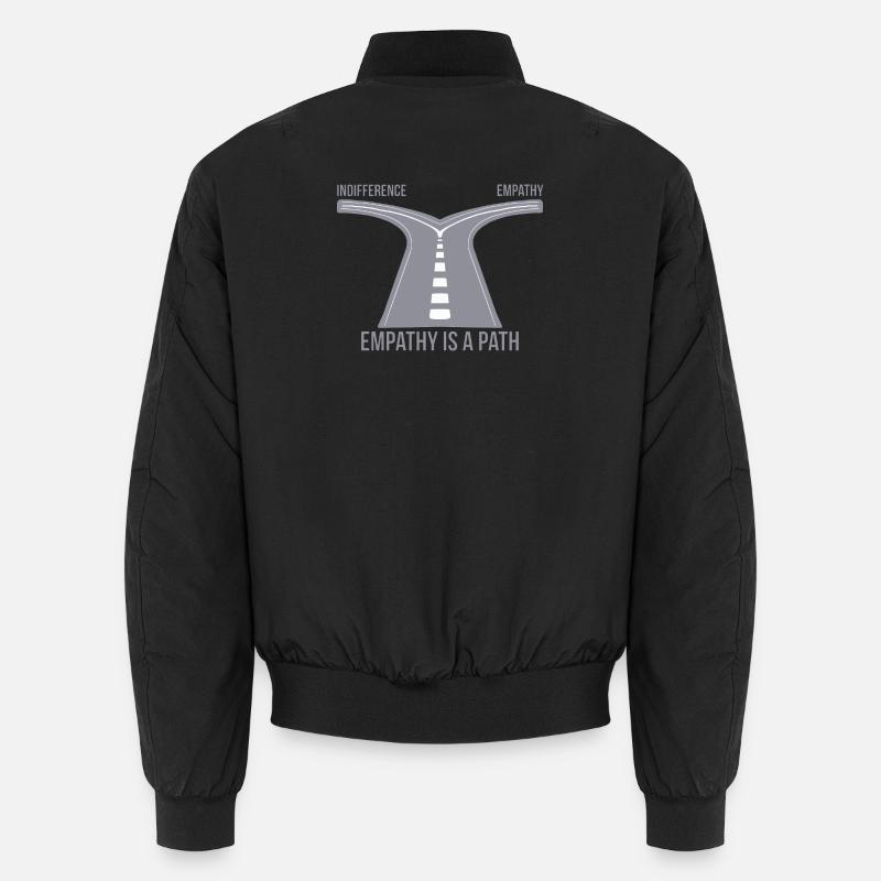 Empathy is a Path - Unisex Bomber Jacket - black