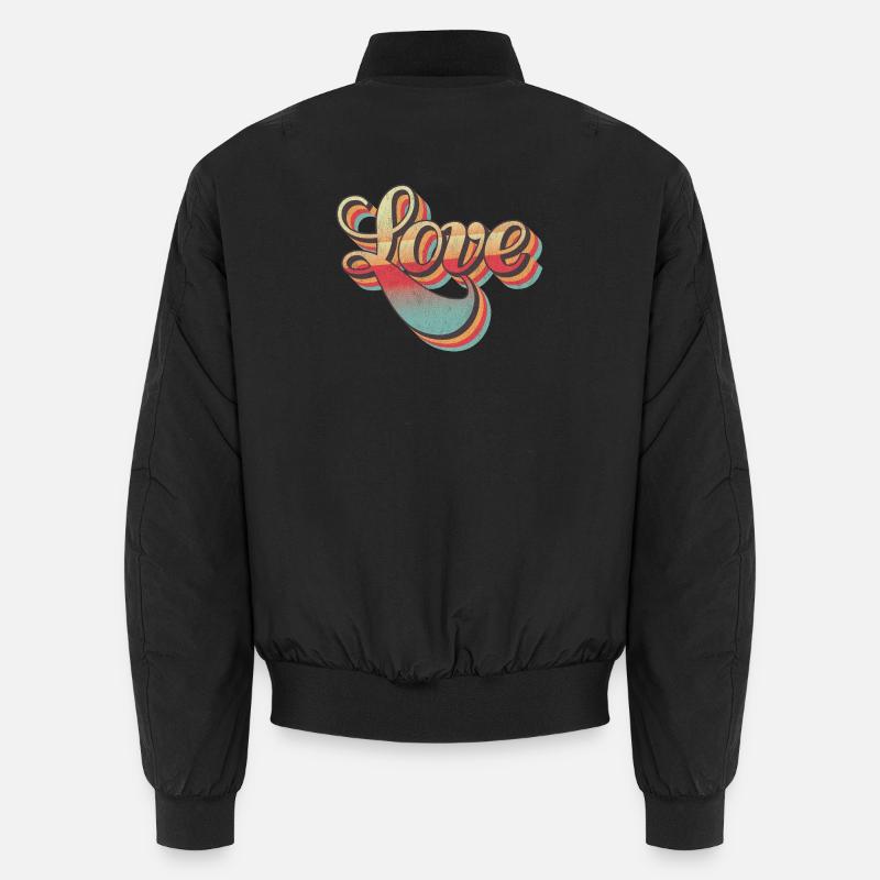 Design d’amour rétro Bomber unisexe