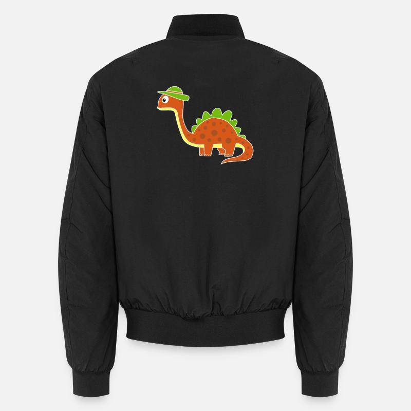 Drôle de dinosaure avec des points Bomber unisexe
