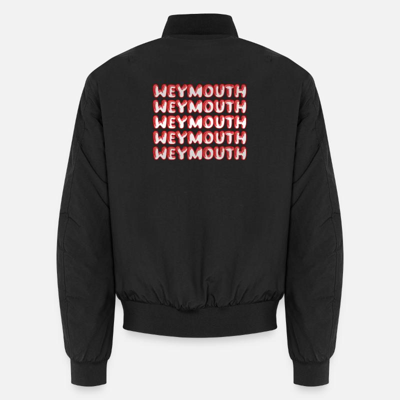Weymouth als Reise - Unisex Bomberjacke - Schwarz