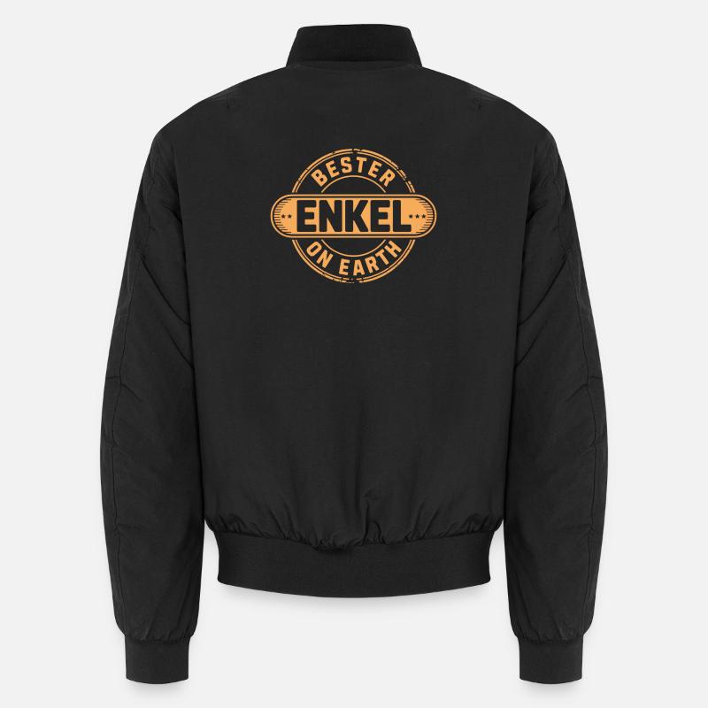 Best Grandson Gift - Unisex Bomber Jacket - black