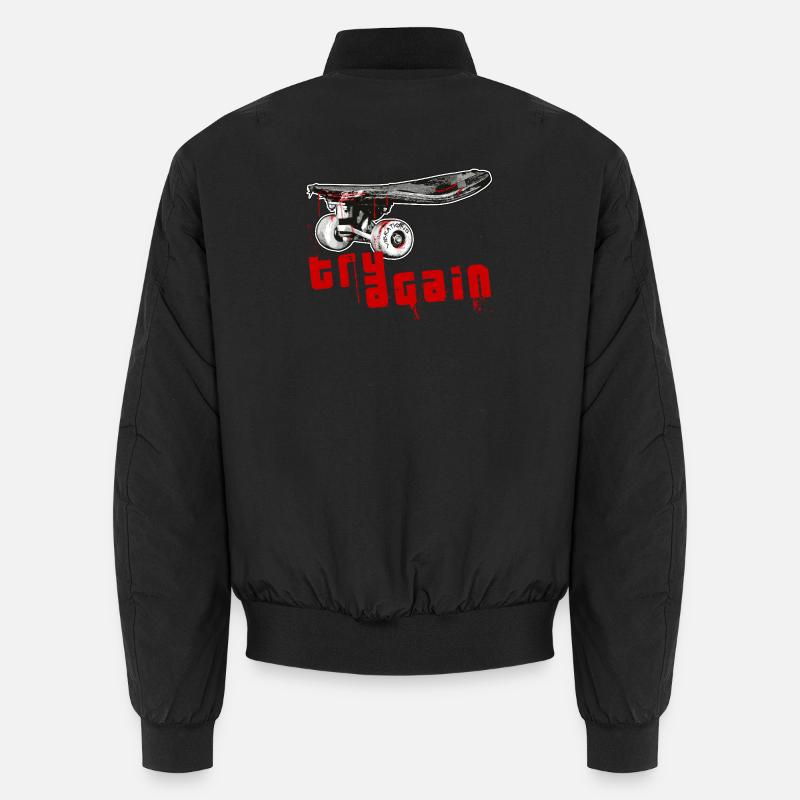 Skateboard - Unisex Bomber Jacket - black