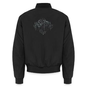 Stolze Oma 2026 Geschenkidee - Unisex Bomberjacke - Schwarz - Hinten - AI Model Male 185 light (185cm)