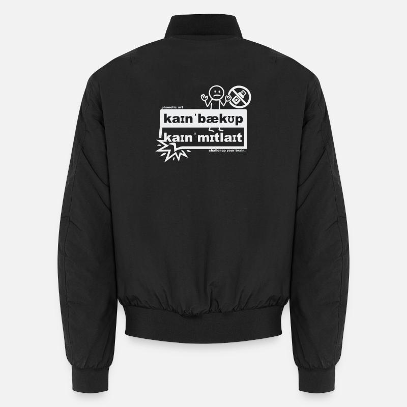 Kein Backup, kein Mitleid - phonetic art Unisex Bomberjacke