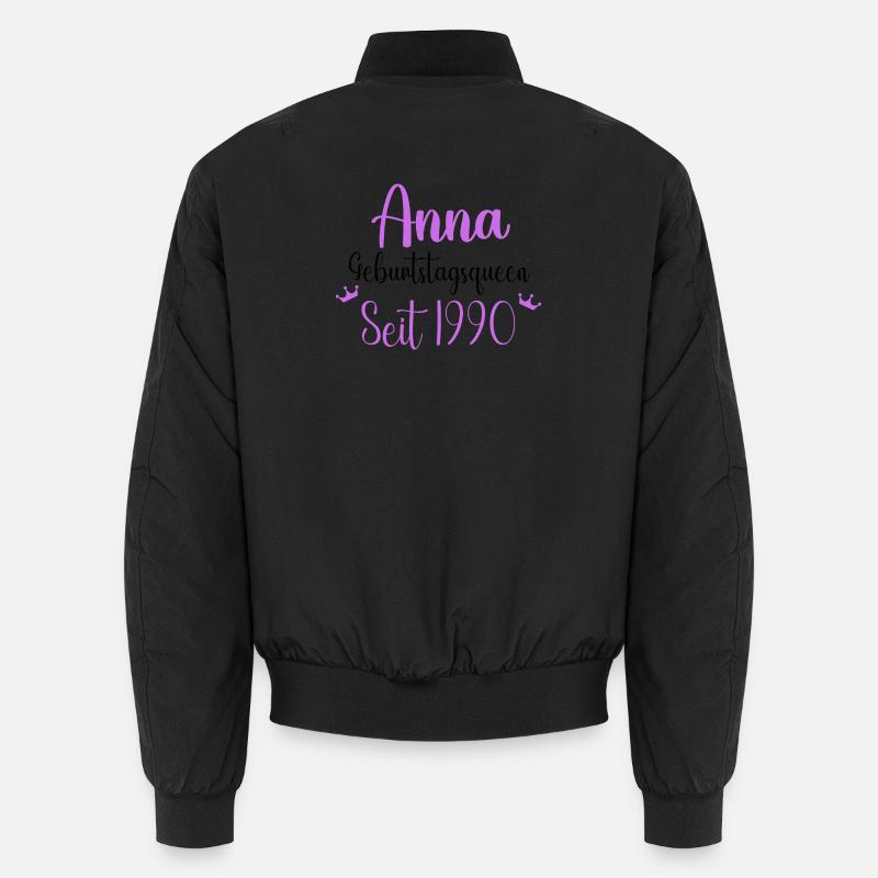 Anna Geburtstagsqueen Seit 1990 Geschenk Design Unisex Bomberjacke