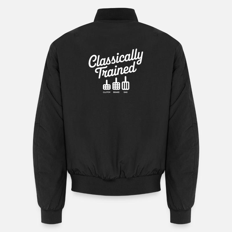Classically Trained Petrolhead Car Mechanic - Unisex Bomber Jacket - black