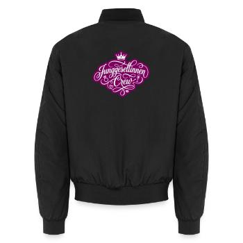 Junggesellinnenabschied Crew Jga - Unisex Bomberjacke - Schwarz - Hinten - AI Model Male 185 light (185cm)