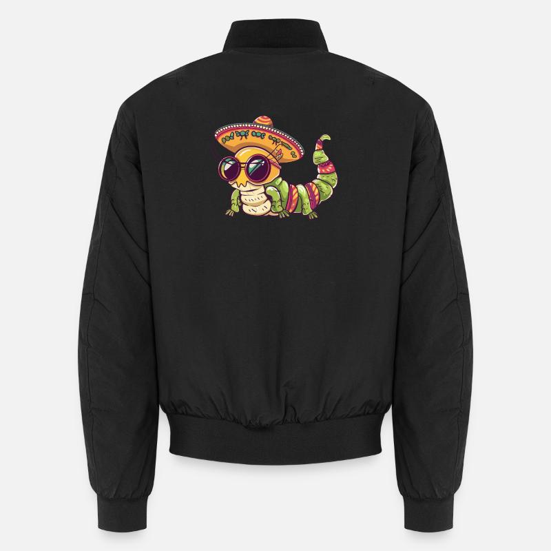 Wurm Lustig Sombrero Unisex Bomberjacke