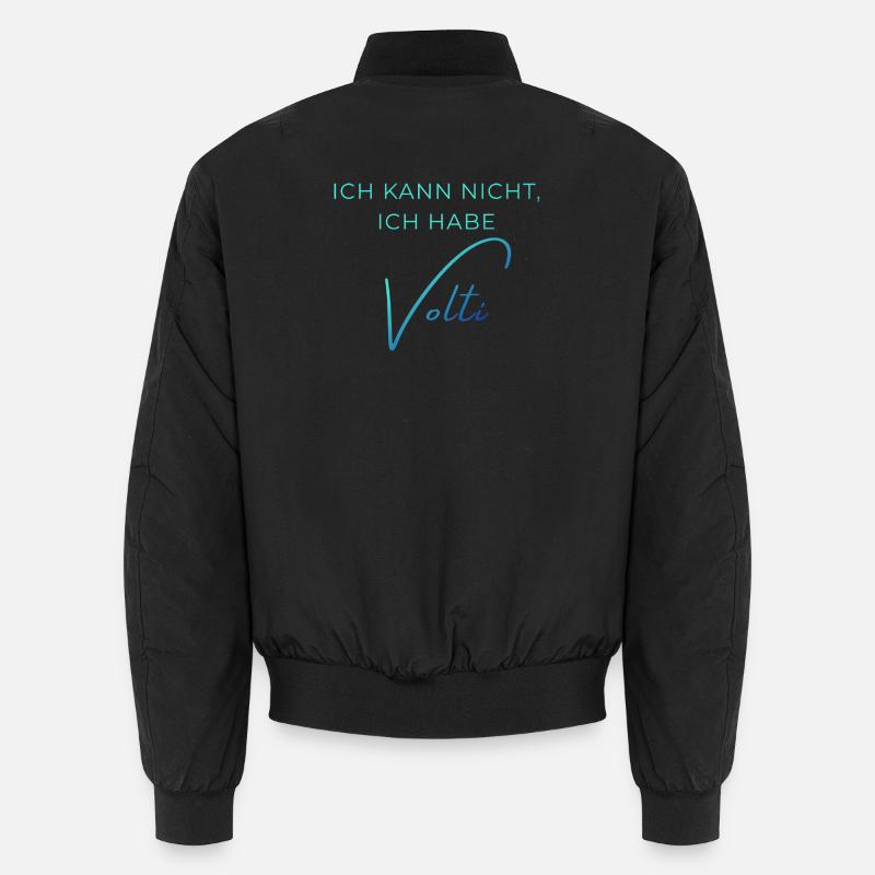 Voltigieren Training: Lustiger Volti Spruch - Unisex Bomberjacke - Schwarz